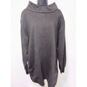 Kids Only Wide Mock Neck Sweat Shirt Top Blouse Women XL Tunic